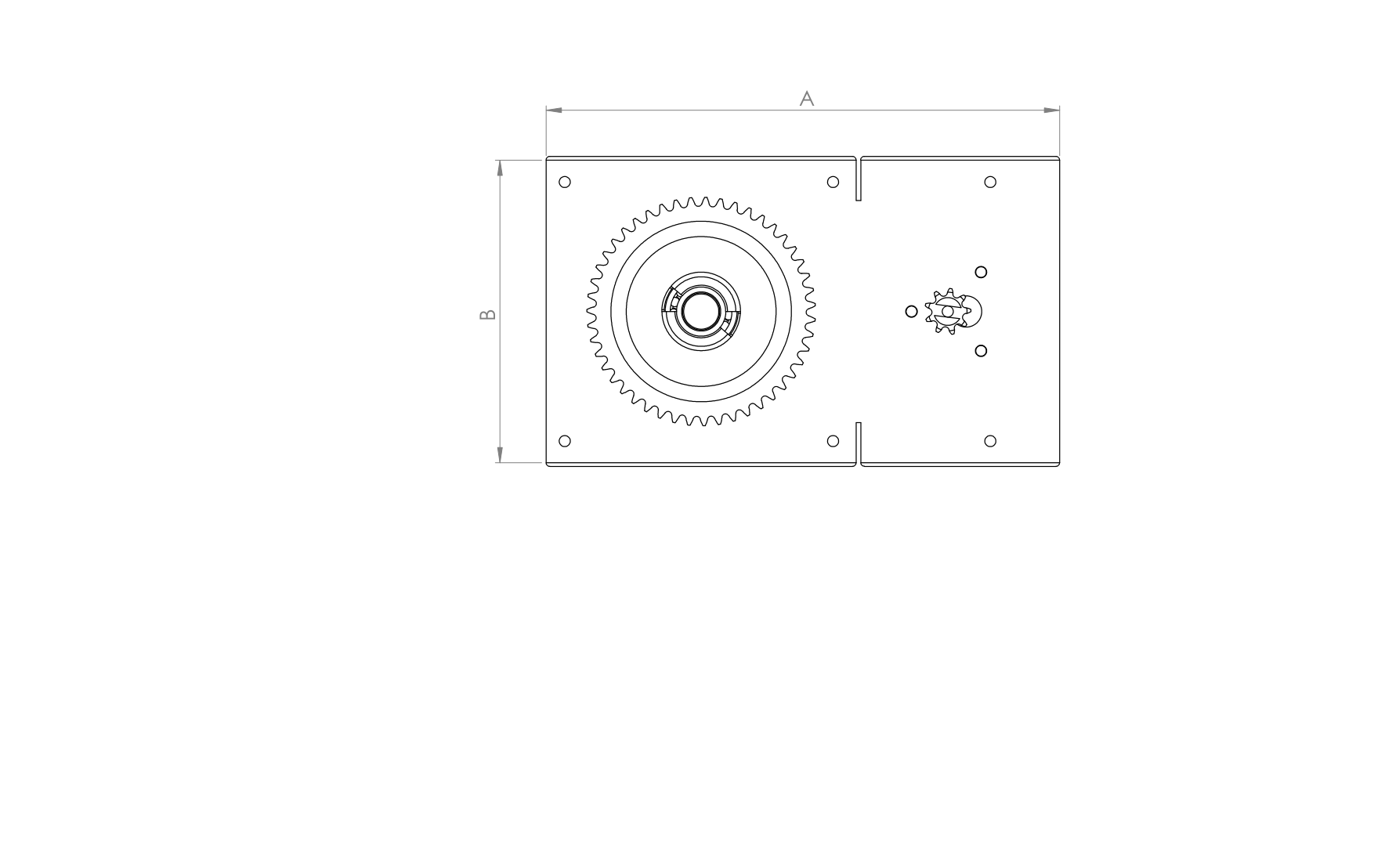 No-drill bracket drawing